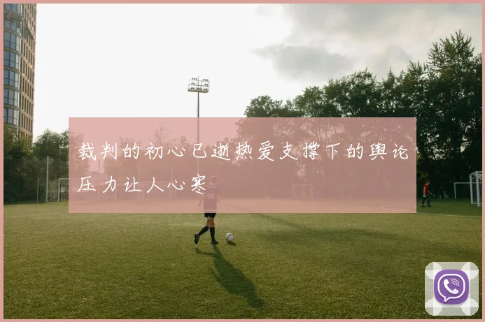 裁判的初心已逝热爱支撑下的舆论压力让人心寒